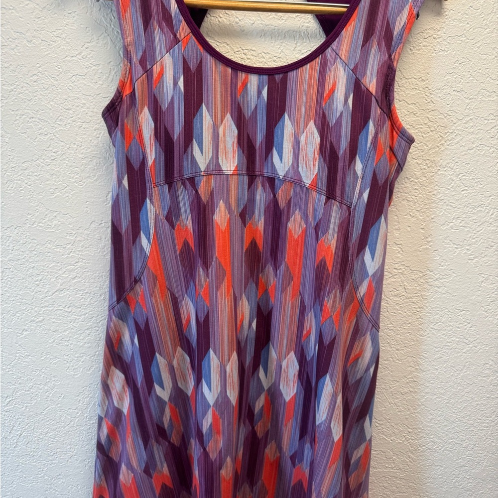 Prana Multicolor Geometric Mini Dress